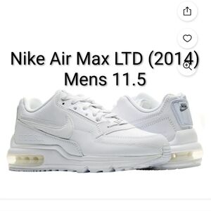Nike Air Max Limited Rare Triple White (2014) Mens 11.5 EUC